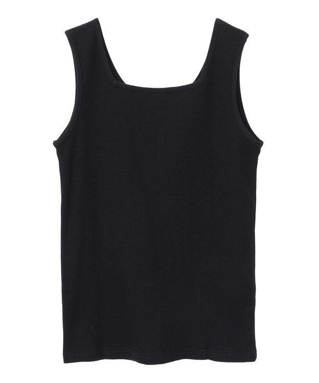 Green Parks 前後２Ｗａｙ　リブタンクトップ Black