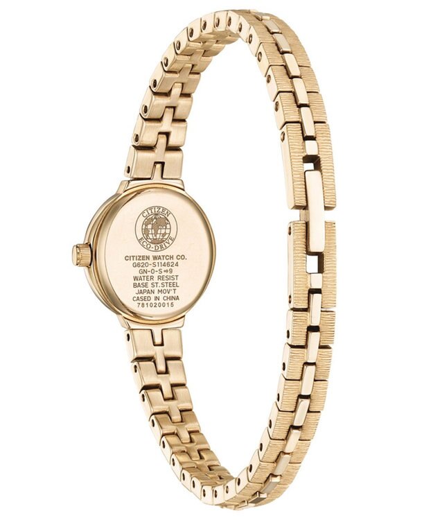 CITIZEN 【電池交換いらず】エコ・ドライブ 18.4mm 小さくて可愛い アンティークな雰囲気 ピンクゴールド