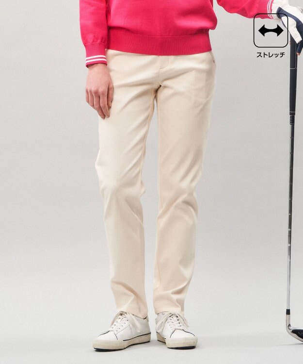 23区GOLF 迷ったらこれ！【WOMEN】【ストレッチ】ハイパワーストレッチ ベーシックパンツ アイボリー系