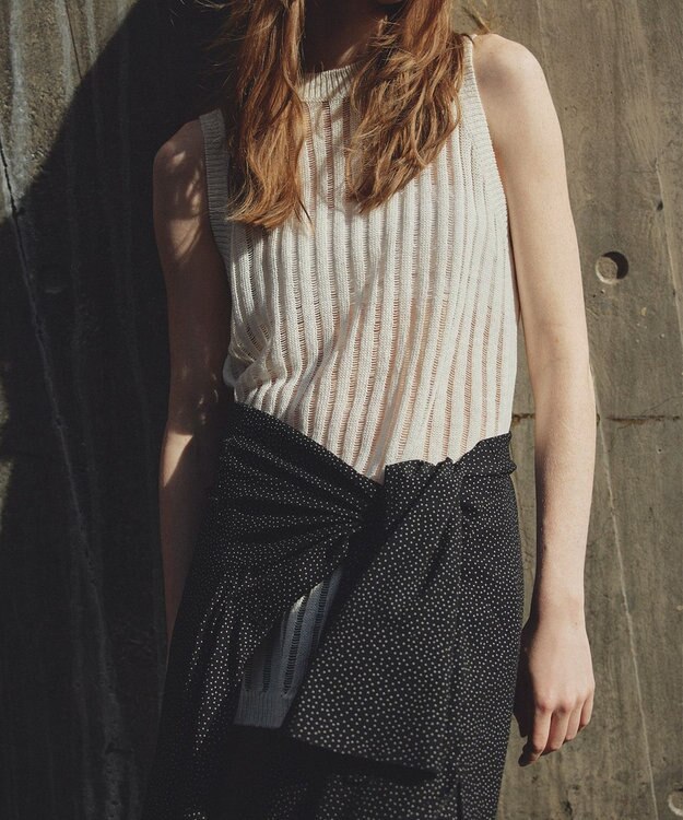 uncrave ラミーリネンニット タンクトップ オフ