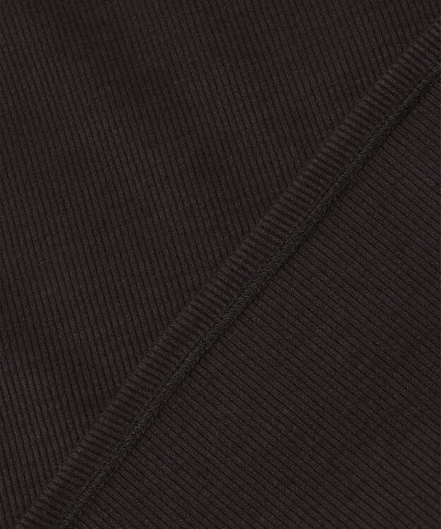 ANY SIS シアーコンビテレコ タンクトップ ブラック