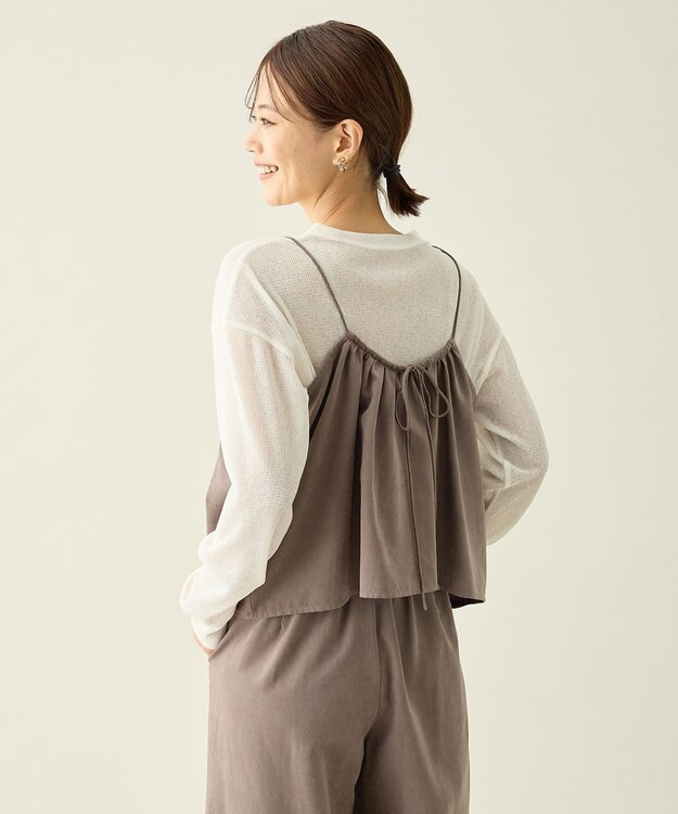 ANY L 【2SET】ビスチェ×パンツセット モカ