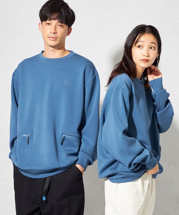 SHARE PARK MENS 【UNISEX】エアリッチダンボールクルーネック（L・XLサイズ） アッシュネイビー