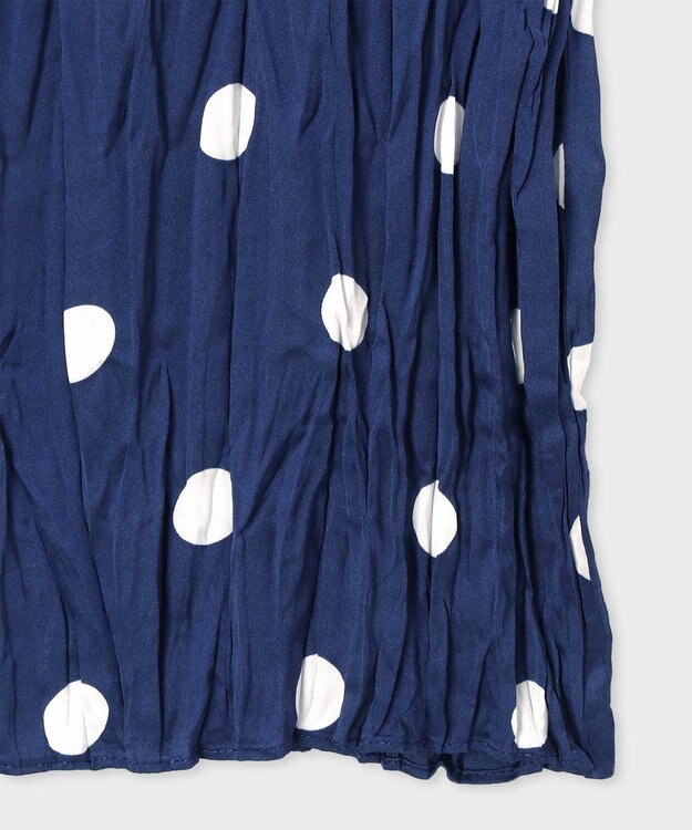 Paul Smith Large Polka 半袖ブラウス インディゴブルー