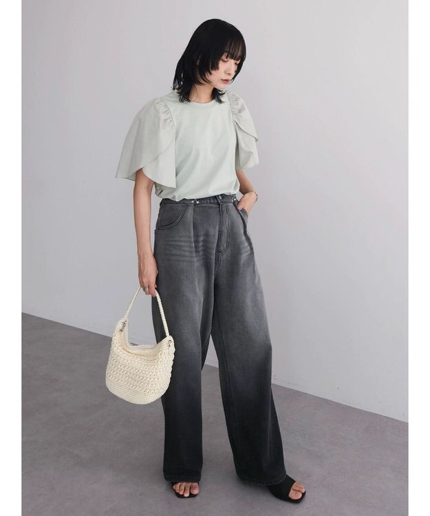 Green Parks ・ＳＵＧＡＲ　ＳＰＯＯＮ　チューリップスリーブＴＥＥ Light Green