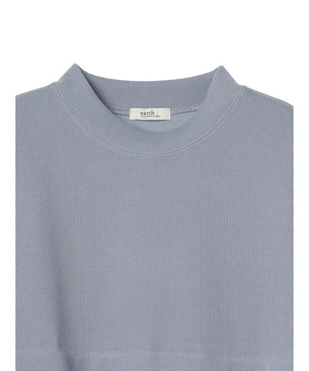 earth music&ecology プリーツヘムドッキングチュニック Blue Gray
