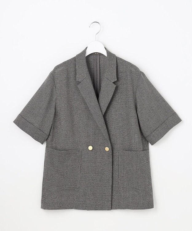 ANY SIS ツイーディカラミ ジャケット ブラックミックス