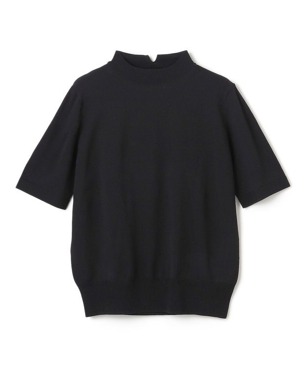 BEIGE， 【洗える】LAURA / 半袖ニット Black