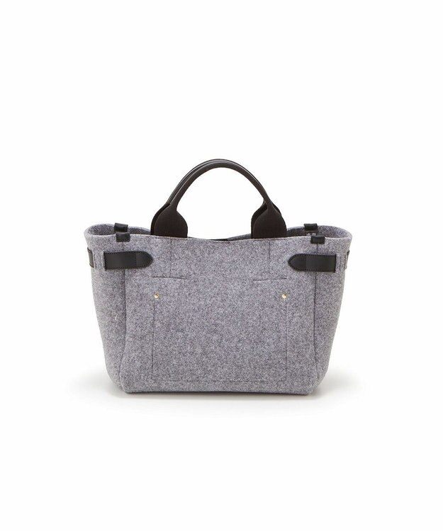 TOPKAPI 【TREASURE TOPKAPI】イタリアンフェルト サイドベルト トートバッグ グレー