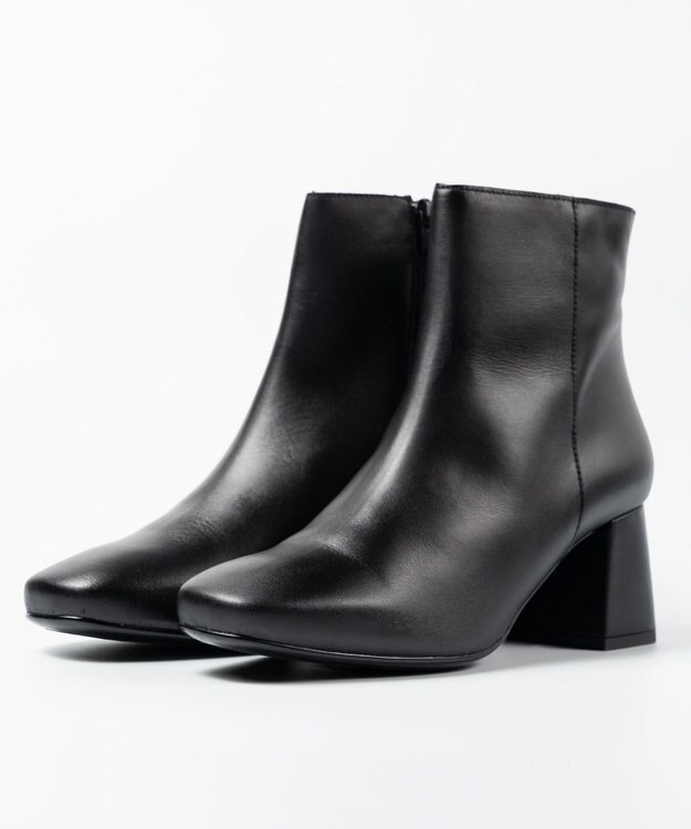 BONTRE 【BONTRE/ボントレ】スクエアトゥヒールブーツ ブラック