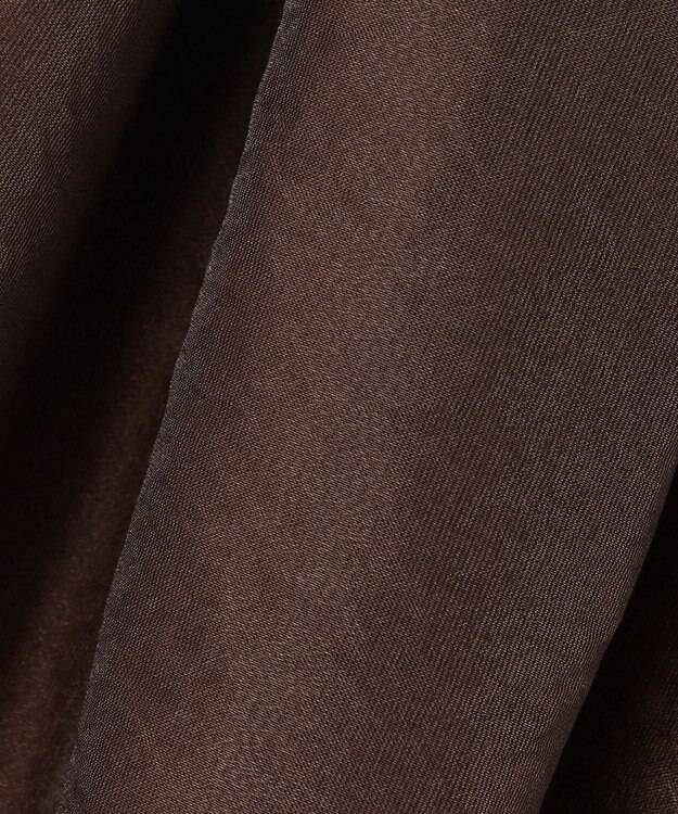 uncrave シアー オーガンジー フレア スカート ブラウン