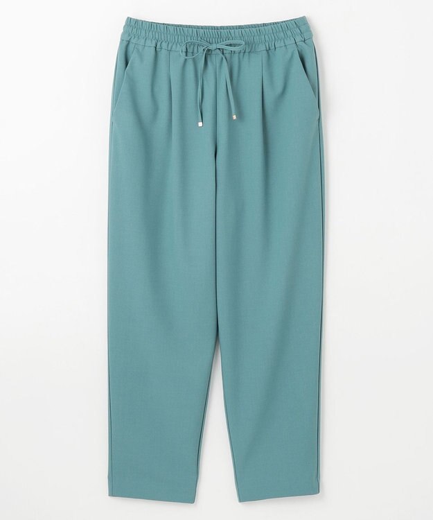 ANY 【ウエストゴム】イージーケアライトストレッチテーパードパンツ ブルー