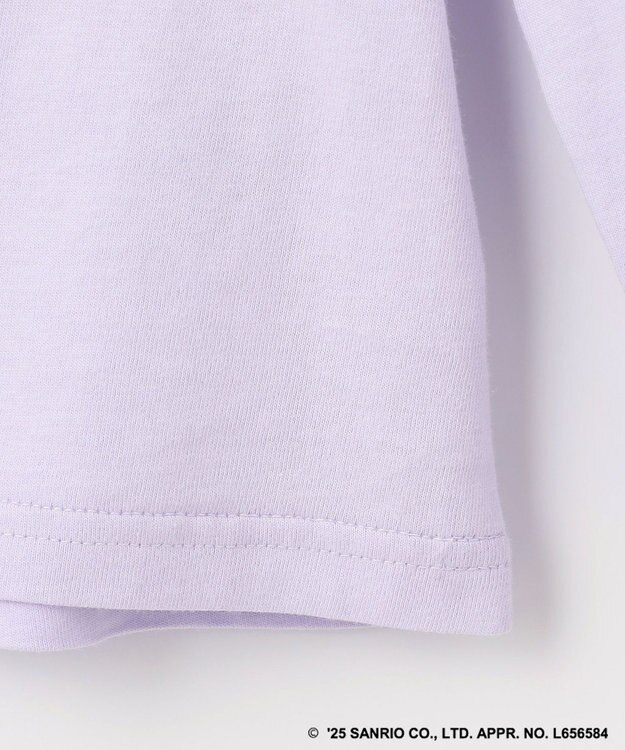 ANY KIDS 【any FAM× リトルツインスターズ 】キキ&ララ ミラクルスパンコール長袖Tシャツ ラベンダー