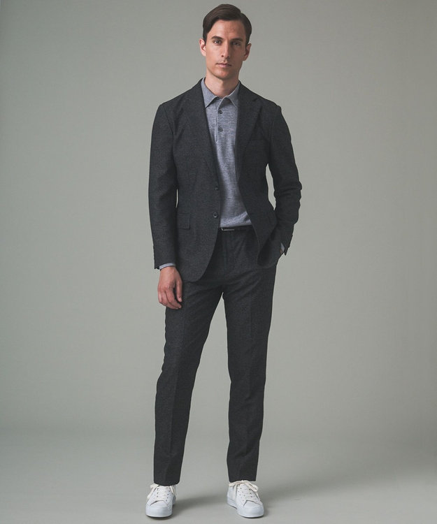 GOTAIRIKU 3ピースセットアップ対応【あたたかい】RENEWOOL ウールパンツ グレー系8