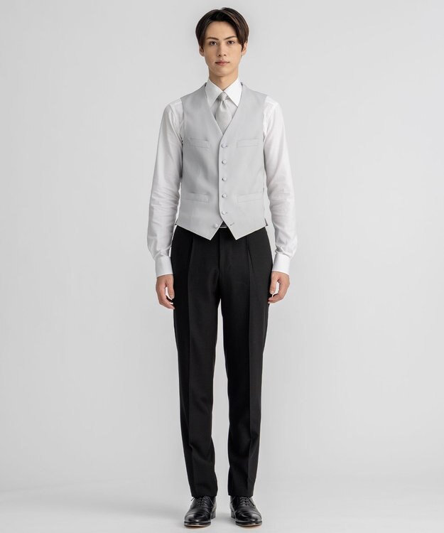 GOTAIRIKU 【WEAR BLACK】シルバーベスト ライトグレー系