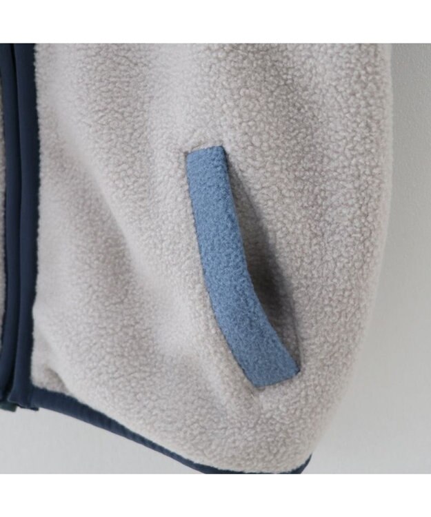 Mother garden しろたん フリース キッズジャケット 100cm/120cm/140cm 青