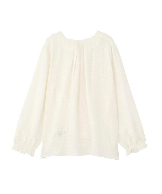 earth music&ecology フロントツイストブラウス Ivory