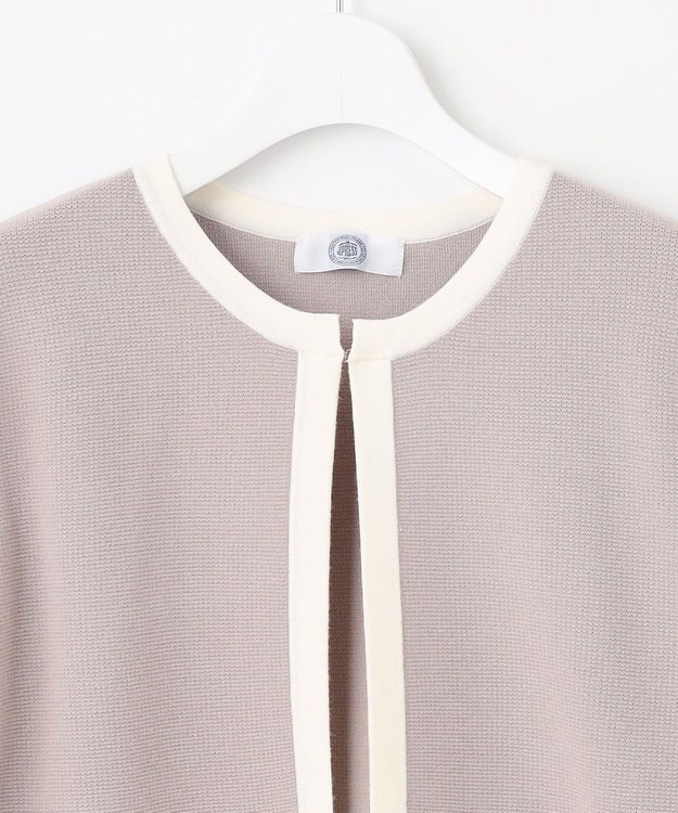 J.PRESS LADIES S 【WEB限定カラーあり・洗える】TRIM RAYON STRETCH カーディガン ベージュ系