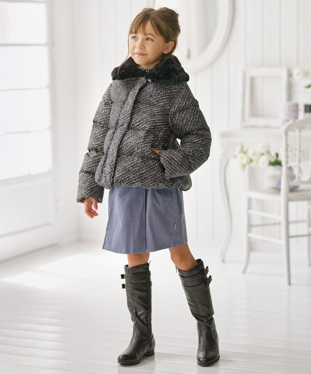 組曲 KIDS 【19-24㎝】ロングブーツ ブラック系