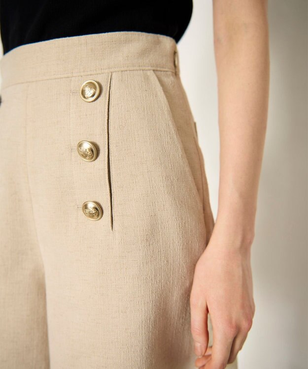 GRACE CONTINENTAL ブッチャーショートパンツ ベージュ