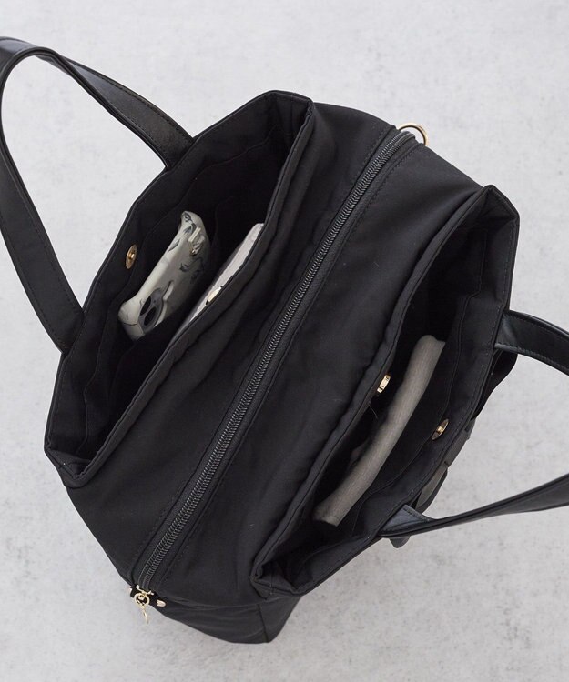 Maison de FLEUR グログランリボン3ルーム2Wayトートバッグ Pink