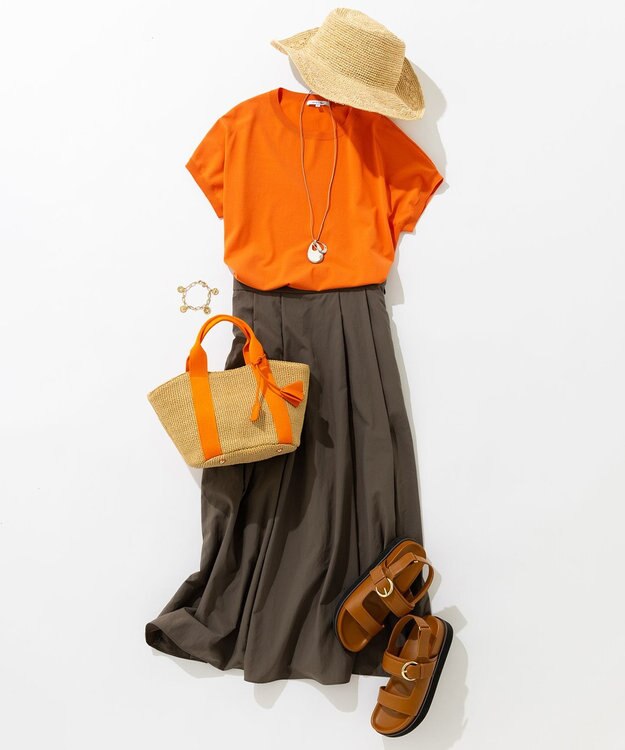 23区 バックル フッドベッド サンダル キャメル系