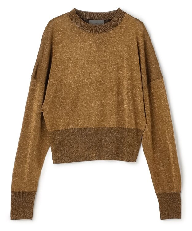 uncrave ラメニット プルオーバー ブロンズ