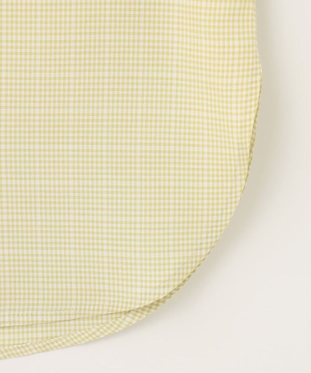 J.PRESS LADIES L 【洗える】セルロース チェック バンドカラー ブラウス ピスタチオ系3