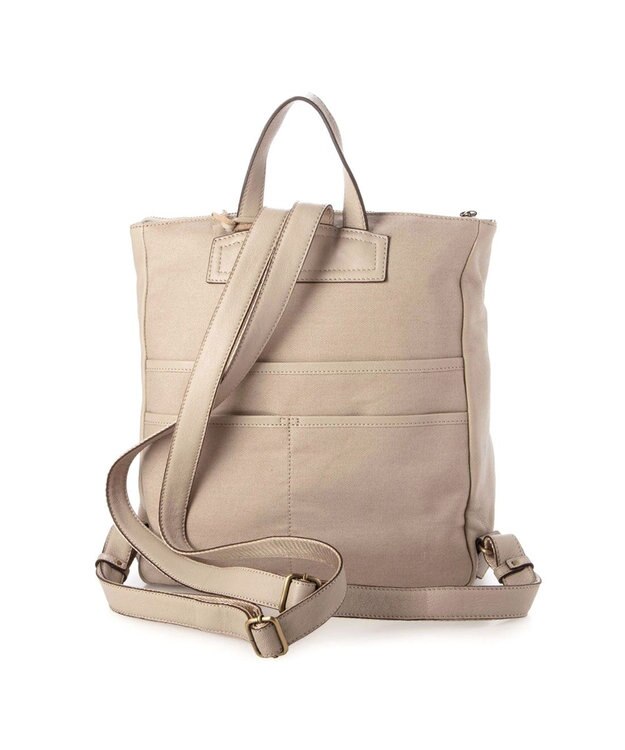 UNBILLION アトランタ ATLANTA / やぎ革軽量ボックス型リュック ベージュ