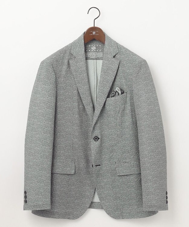 JOSEPH ABBOUD 【ストレッチ・洗える・軽量・防しわ・速乾・エコ撥水】ライトウェーブ ジャケット ライトグレー系
