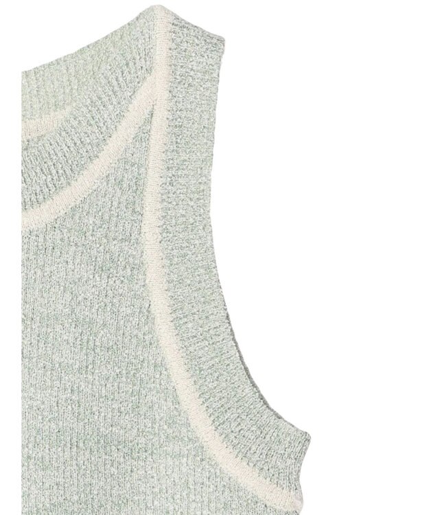 Green Parks ＫＢＦ　配色ニットタンク Green