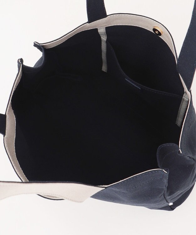 J.PRESS LADIES 【WEB限定カラーあり・セットアイテム・撥水加工・A4サイズ収納可】ポーチ付き PRINTED トート バッグ ネイビー系