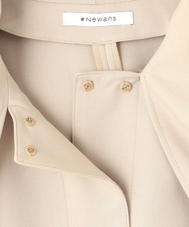 #Newans 【洗濯機可】ビックリボンパウダリーブラウス ベージュ