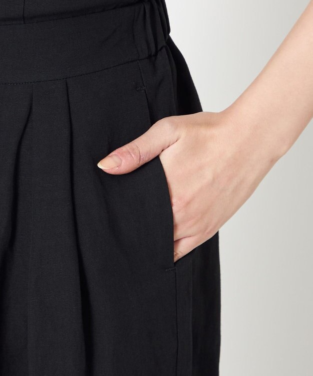 NAVE 【Nave】ヴィスコースリネン ジャンプスーツ ブラック系