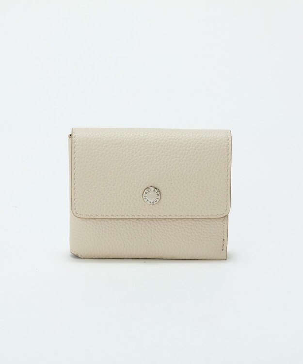 TOPKAPI 【Breath TOPKAPI】ELAN エラン シュリンクレザー 折り財布 /8ポケット/軽量 クリーム