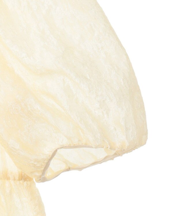 earth music&ecology シアージャガードペプラムチュニック Yellow