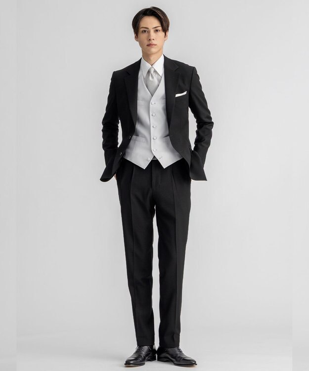 GOTAIRIKU 【WEAR BLACK】シルバーベスト ライトグレー系