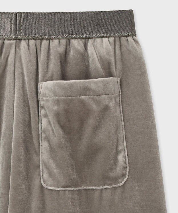 Paul Smith マットベロア ワイドパンツ グレイッシュベージュ