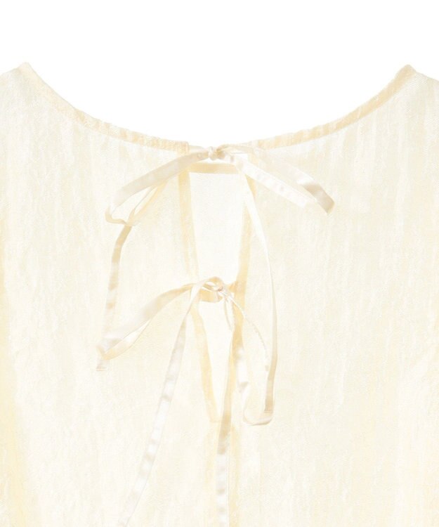 earth music&ecology シアージャガードペプラムチュニック Yellow