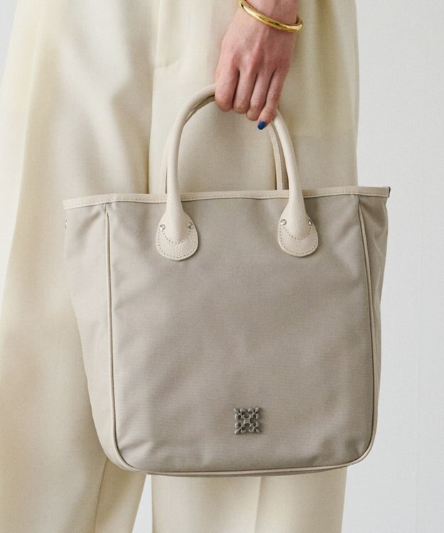 russet コーデュラナイロンスクエアトートバッグ(CE-1750) L.Greige