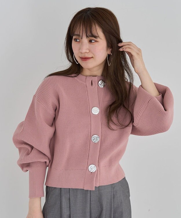 Green Parks ・ＡＮＤＳＥＡＲＣＨ　ニットカーディガン Pink