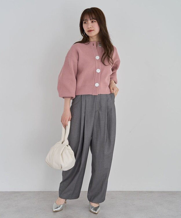 Green Parks ・ＡＮＤＳＥＡＲＣＨ　ニットカーディガン Pink