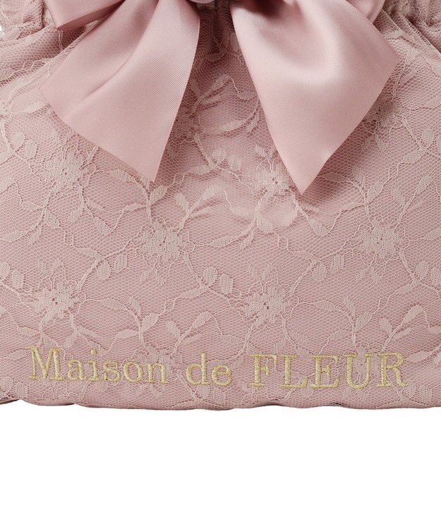 Maison de FLEUR イースターローズリボン2Wayトートバッグ Light Pink
