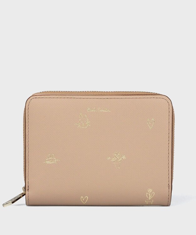 Paul Smith ミックスドゥードゥル 2つ折り財布 ベージュ