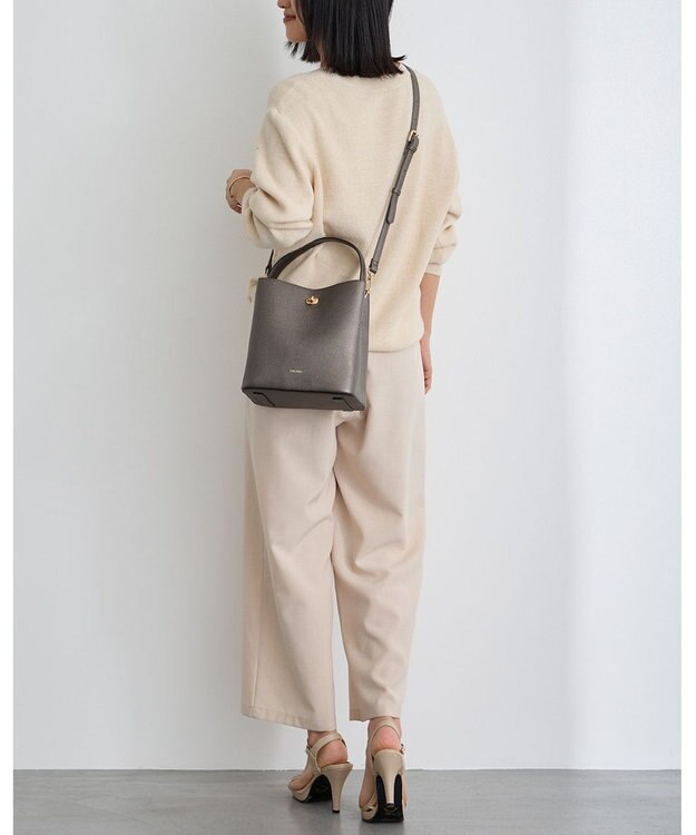 MioFIRANO ツイストロックボックスハンドバッグ 3WAY　FIRANO フィラノ BRONZE