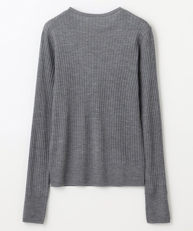 NAVE 【Nave・手洗い可】リュクスウール クルーネックニット ライトグレー系