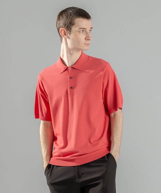 JOSEPH HOMME 【WEB限定カラーあり】【洗える/ストレッチ】リュクスレーヨン　ポロニット オールドローズ系