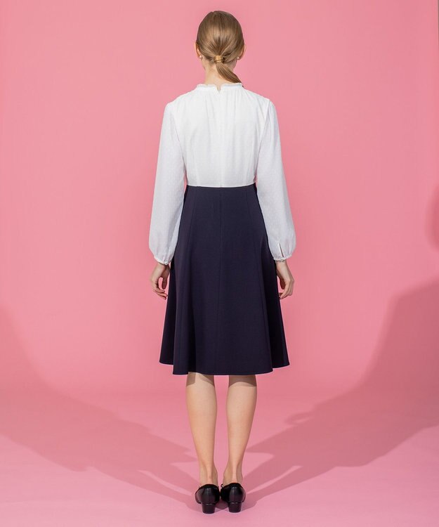 TOCCA 【洗える】SUNNY 長袖ドレス ネイビー系