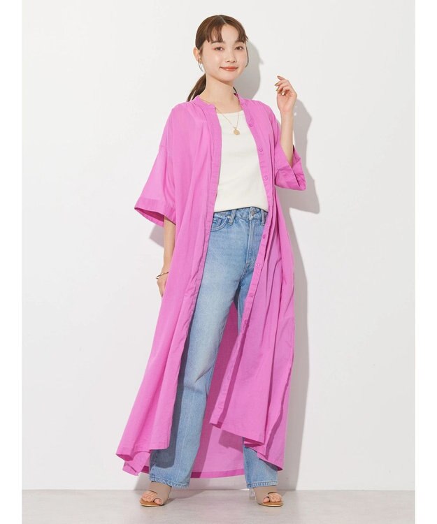 AMERICAN HOLIC ふんわりインドボイルロングワンピース Pink