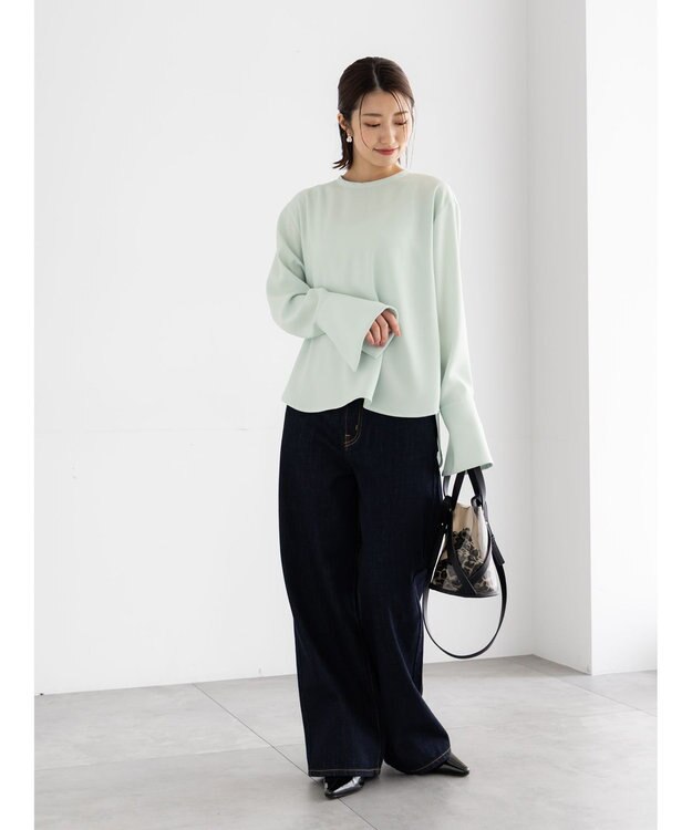 Te chichi ジョーゼットTブラウス ミント